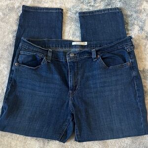 Levi's Women's Straight Leg Jeans in Dark Blue